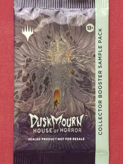 Magic The Gathering DUSKMOURN HOUSE OF HORROR COLLECTOR BOOSTER SAMPLE PACK MTG - Image 1