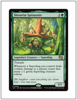 1x Shroofus Sproutsire, Anime Art, Foundations Jumpstart, MTG NM - Image 1