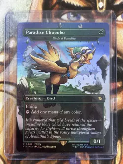 Foil Paradise Chocobo Birds of Paradise (Borderless) #483 MTG Final Fantasy - NM - Image 3