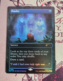 MTG Foil Ponder Borderless Avatar Last Airbender Secret Lair NM - Image 1