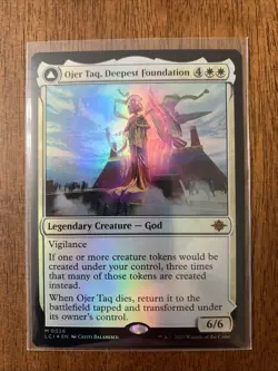 x1 Ojer Taq, Deepest Foundation // Temple of Civilization LCI MTG 26 FOIL 1x - Image 1