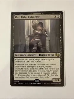 Rev, Tithe Extractor 0045 Non Foil Rare Foundations Jumpstart MTG NM - Image 1