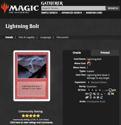 1994 MTG Magic The Gathering Revised Lightning Bolt Vintage WOTC CGC 8.5 NM-MT+ - Image 4