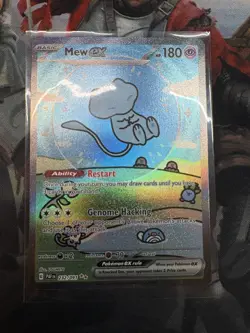 Mew EX 232/091 Bubble Holo Card Pokemon TCG Sv Paldean Fates LP/NM - Image 1