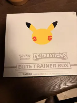 Pokemon Celebrations Elite Trainer Box 25th Anniversary Booster & Promo 2021 - Image 1