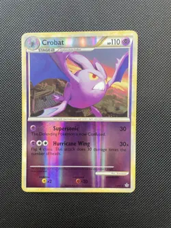 Pokemon TCG Crobat - 14/95 - Reverse Holo Rare HGSS Unleashed Singles LP - Image 1