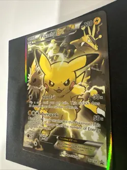 2016 Pokemon XY Black Star Pikachu ex Full Art Promo Red & Blue #XY124 NM - Image 4