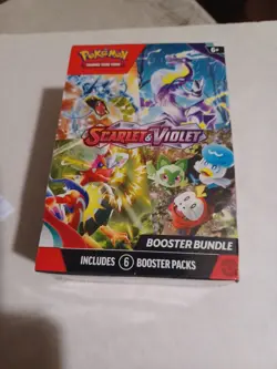 pokemon tcg scarlet and violet booster box Sealed 6 Packs Inside - Image 1