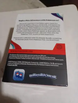 pokemon tcg scarlet and violet booster box Sealed 6 Packs Inside - Image 2