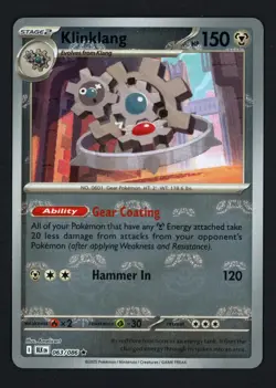 Klinklang Master Ball Holo 063/086 Black Bolt Rare Pokemon TCG - Image 1