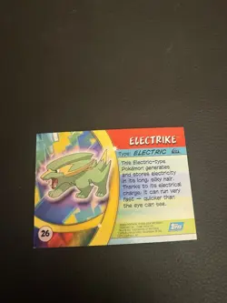 Pokemon Topps Advanced Challenge #26 Holo Electrike - NM - Image 4