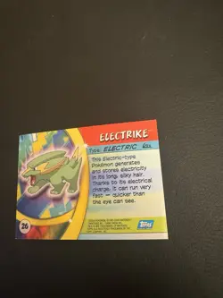 Pokemon Topps Advanced Challenge #26 Holo Electrike - NM - Image 5