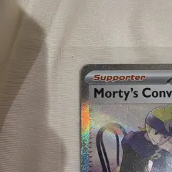 Pokemon Morty's Conviction Full Art Holo Ultra Rare Trainer SV05 211/162 - Image 1