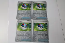 4x PLAYSET Pokemon TCG Great Ball 183/193 Paldea Evolved Reverse Holo NM - Image 1