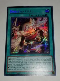 Emblema Oath MP24-EN146 Prismatic Secret Rare 1st Edition - Yu-Gi-Oh - Image 1