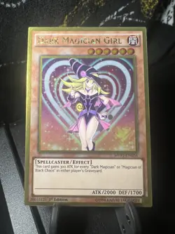 Yugioh! - Dark Magician Girl MVP1-ENG56 Gold Rare 1st Ed NM - Image 1