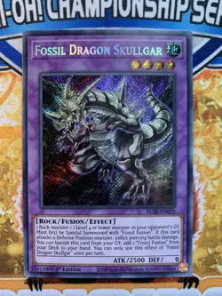 Yugioh Fossil Dragon Skullgar - BLAR-EN010 1st NM - Image 1