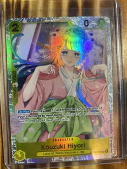 One Piece CCG Kouzuki Hiyori (SR) Wings of the Captain OP06-106 Foil Card - Image 1