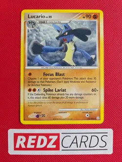 Lucario LV.35 61/146 Legends Awakened Non Holo Rare Pokemon Card 2008 LP - Image 1
