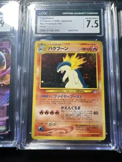 Pokemon Graded Card Lot JAPANESE CLEAN Alakazam Typhlosion Stunfisk CGC 9 MINT - Image 3