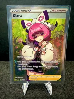 Klara 194/198 Sword & Shield Chilling Reign Full Art Holo Pokemon TCG Card NM - Image 1