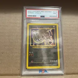 PSA 9 2002 SHINING STEELIX POKEMON NEO DESTINY #112 UNLIMITED GRADED CARD - Image 1