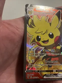 Pikachu Goku Poncho Pokemon Card - Holofoil FULL ART - DBZ - VCOS Cosplay - Image 2