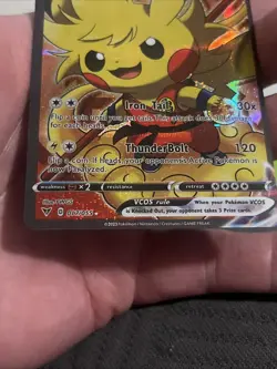 Pikachu Goku Poncho Pokemon Card - Holofoil FULL ART - DBZ - VCOS Cosplay - Image 3