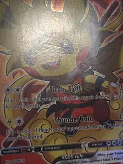 Pikachu Goku Poncho Pokemon Card - Holofoil FULL ART - DBZ - VCOS Cosplay - Image 5