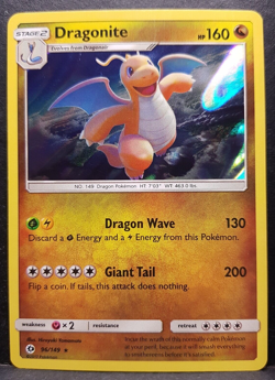 Dragonite 96/149 Sun & Moon Holo Pokemon Pokemon Card English Near Mint - Image 1