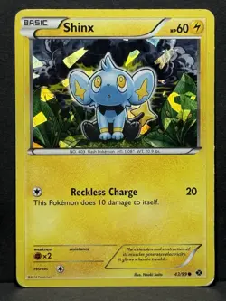 Pokemon TCG Shinx Next Destinities 43/99 Regular Cracked Ice Holo Card HP - Image 1