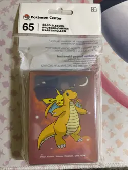 Pokemon Center Dreamy Dragonite Card Sleeves Pikachu Pokemon 65 Sleeves SOLD OUT - Image 1