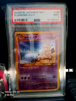 PSA 9 Slowking Neo 1 #199 Neo Genesis Japanese Pokemon Card MINT Holo - Image 1
