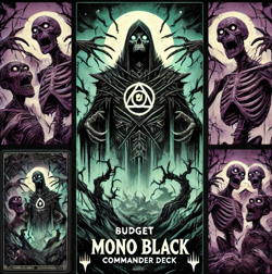 🔥 Budget Mono Black Commander Deck - 100 Cards - Ready to Play MTG EDH Deck - Image 1