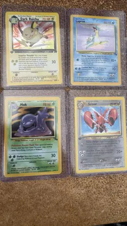 Pokemon 21 Card Collection Lot Holo Rare/ Rare/1st Edition VINTAGE - READ DES - Image 3