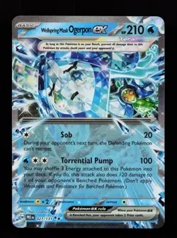 Wellspring Mask Ogerpon ex 027/131 SV: Prismatic Evolutions Pokemon Card - Image 1