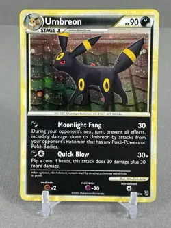 Umbreon 10/90 Holo Rare HGSS Undaunted Pokemon Card 2010 NM - Image 1