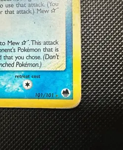 Pokemon Card-Mew-Gold Star-Holo-Ex Dragon Frontiers-101/101-ENG-Very Played - Image 5