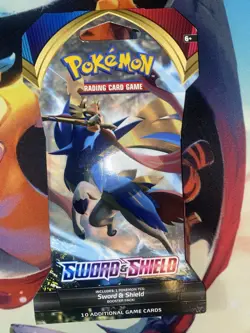 Pokemon Sword and Shield 10 Card Sleeved Booster Pack Base Set 2020 - Image 1