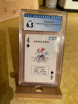 Tentacruel 4 of Spades Pokemon Red Charizard Playing Cards CGC 6.5 Ex/NM+ - Image 1