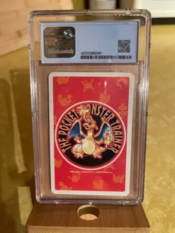 Tentacruel 4 of Spades Pokemon Red Charizard Playing Cards CGC 6.5 Ex/NM+ - Image 2