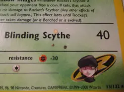 Pokemon TCG Gym Heroes Rocket's Scyther 13/132 Holo Card 2000 Used Played - Image 4