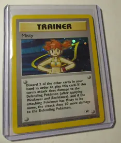 Pokemon TCG Gym Heroes Trainer Misty 18/132 Holo Card 2000 Played Vintage RARE - Image 1