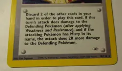 Pokemon TCG Gym Heroes Trainer Misty 18/132 Holo Card 2000 Played Vintage RARE - Image 5