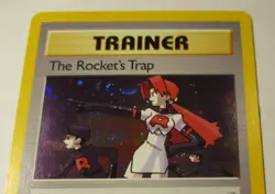 Pokemon TCG Gym Heroes Trainer The Rocket's Trap 19/132 Holo Card 2000 Played - Image 4