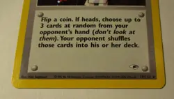 Pokemon TCG Gym Heroes Trainer The Rocket's Trap 19/132 Holo Card 2000 Played - Image 5