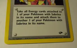 Pokemon TCG Gym Challenge Trainer Sabrina 20/132 Holo Card 2000 Played Vintage - Image 5