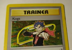 Pokemon TCG Gym Challenge Trainer Koga 19/132 Holo Card 2000 Played Vintage - Image 4