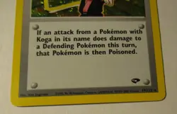 Pokemon TCG Gym Challenge Trainer Koga 19/132 Holo Card 2000 Played Vintage - Image 5