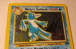 Pokemon TCG Gym Challenge Misty's Golduck 12/132 Holo Card 2000 Played Vintage - Image 4